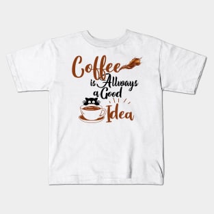 I Like Cats ,Coffee And Maybe 3 People Kids T-Shirt